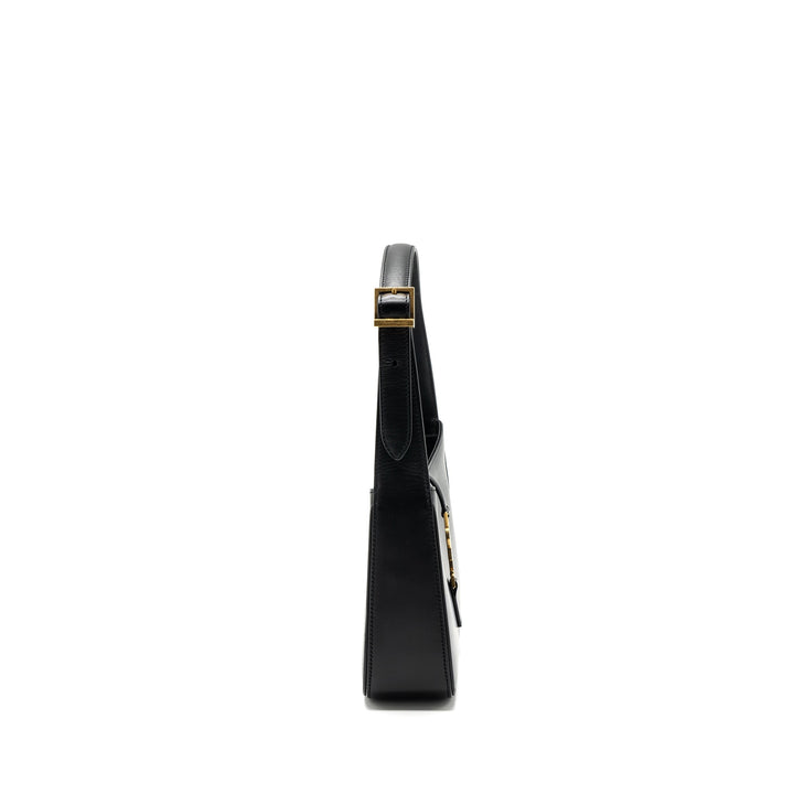 Saint Laurent/YSL Le 5 A 7 Hobo Bag Smooth Calfskin Black GHW