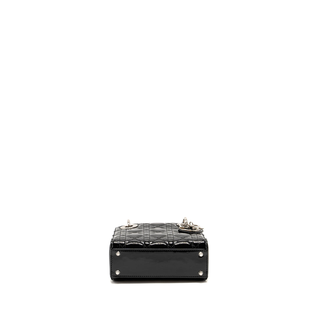 Dior Mini Lady Dior Patent Black