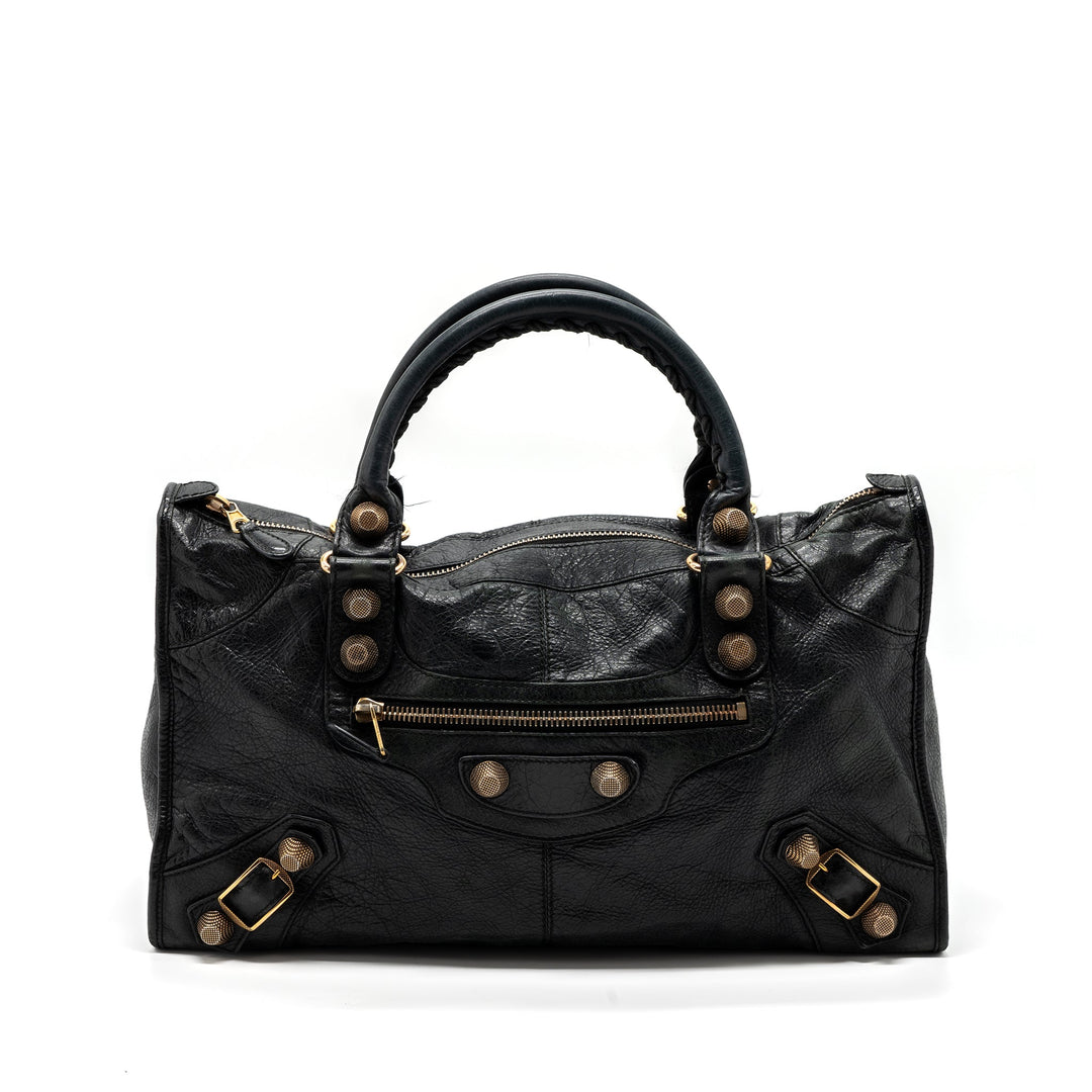 Top Quality Balenciaga G21 Work Bag Leather black GHW