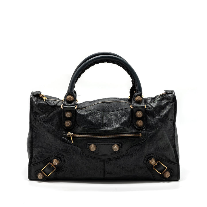 Top Quality Balenciaga G21 Work Bag Leather black GHW