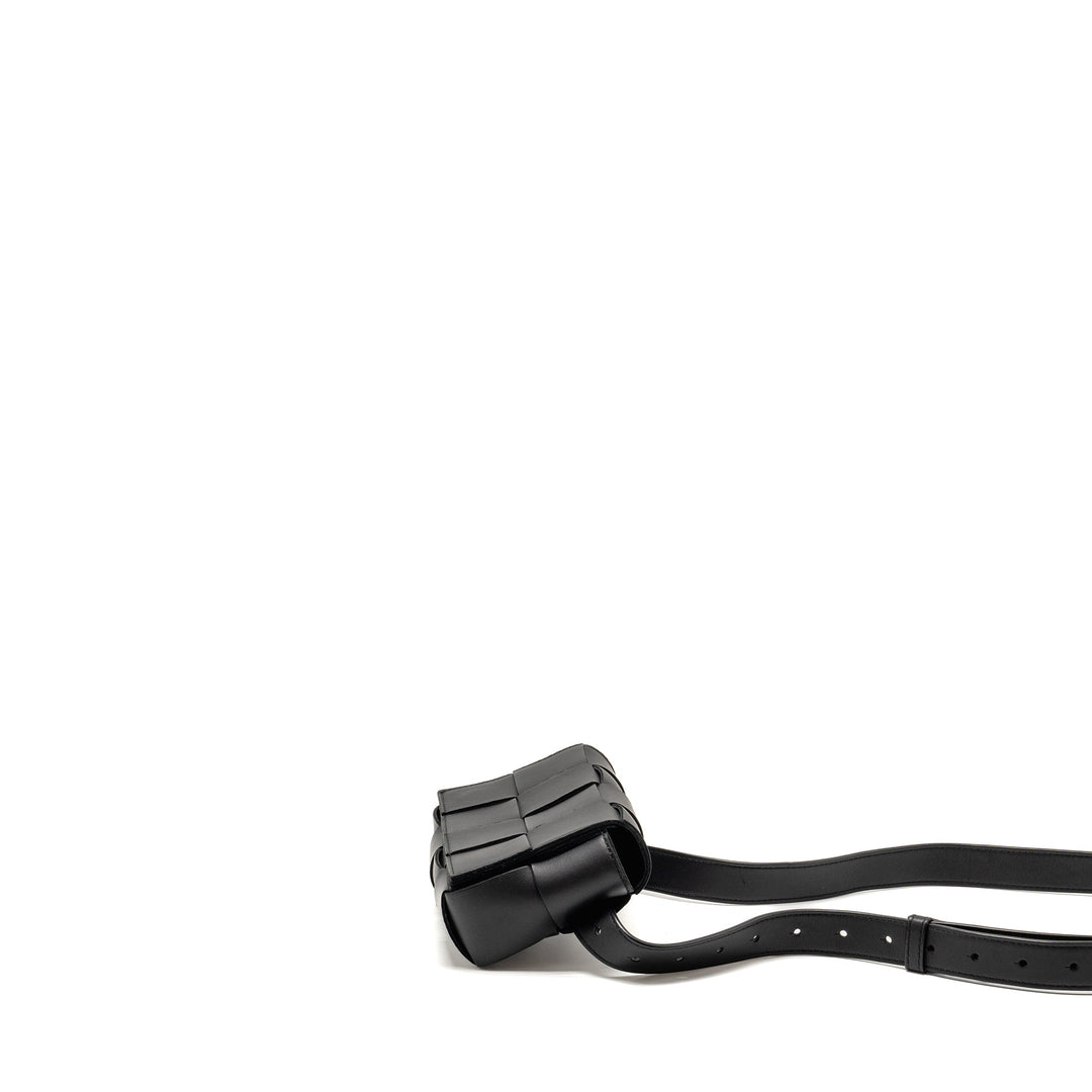 Bottega veneta Cassette Belt Bag Calfskin Black GHW
