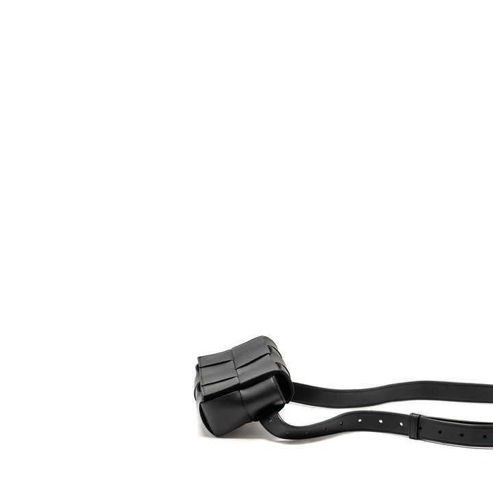 Bottega veneta Cassette Belt Bag Calfskin Black GHW