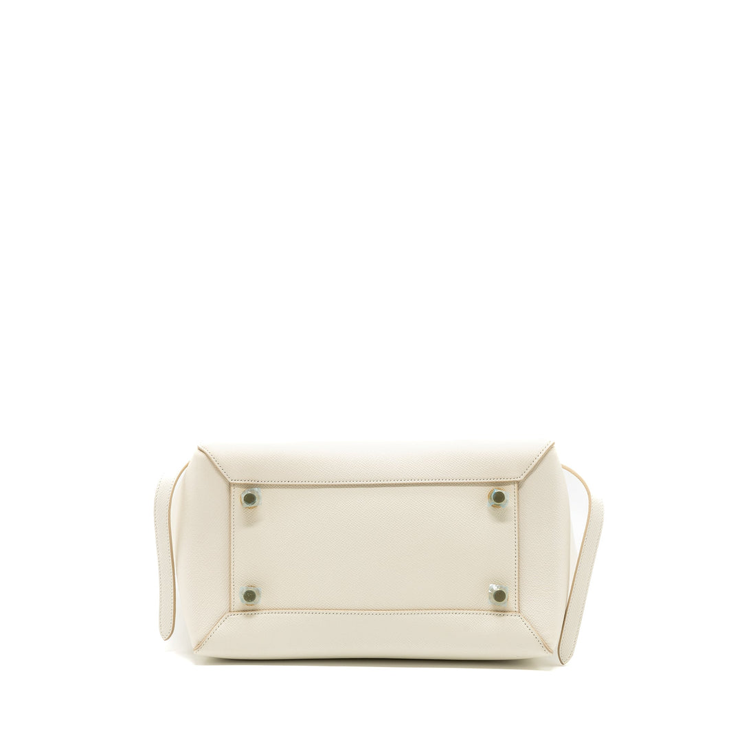 Celine Mini Belt Bag Grained Calfskin White