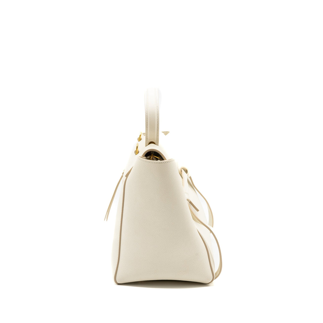 Celine Mini Belt Bag Grained Calfskin White