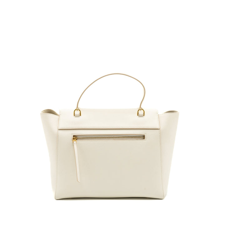 Top Quality Celine Mini Belt Bag Grained Calfskin White