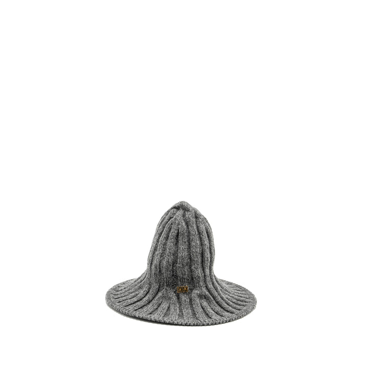 Top quality Dior LETTER logo Wire-Brimmed Beanie Wool Grey