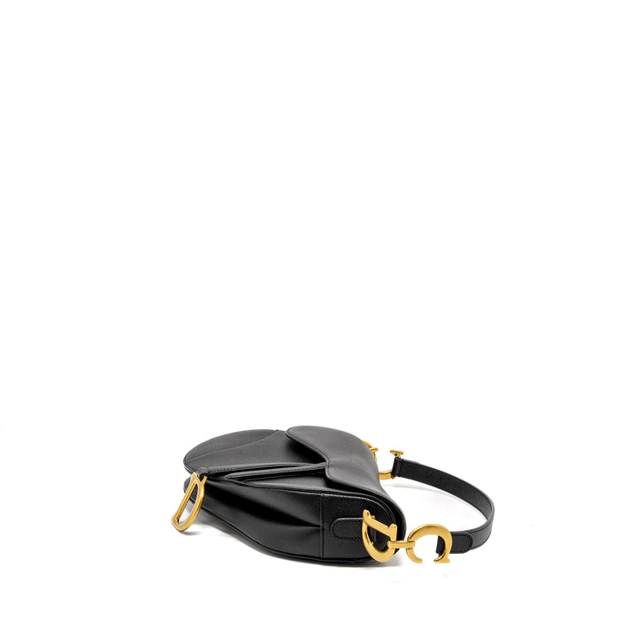 Top quality Dior Medium Saddle Bag Calfskin BLACK