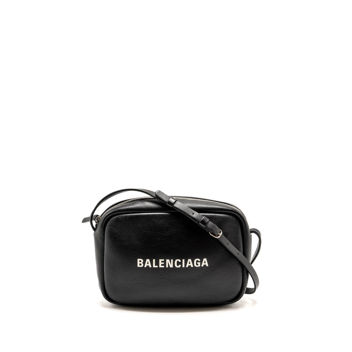 Top Quality Balenciaga Everyday Camera Bag Calfskin Black SHW