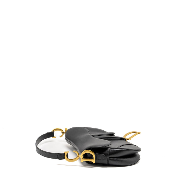 Top quality Dior Medium Saddle Bag Calfskin BLACK
