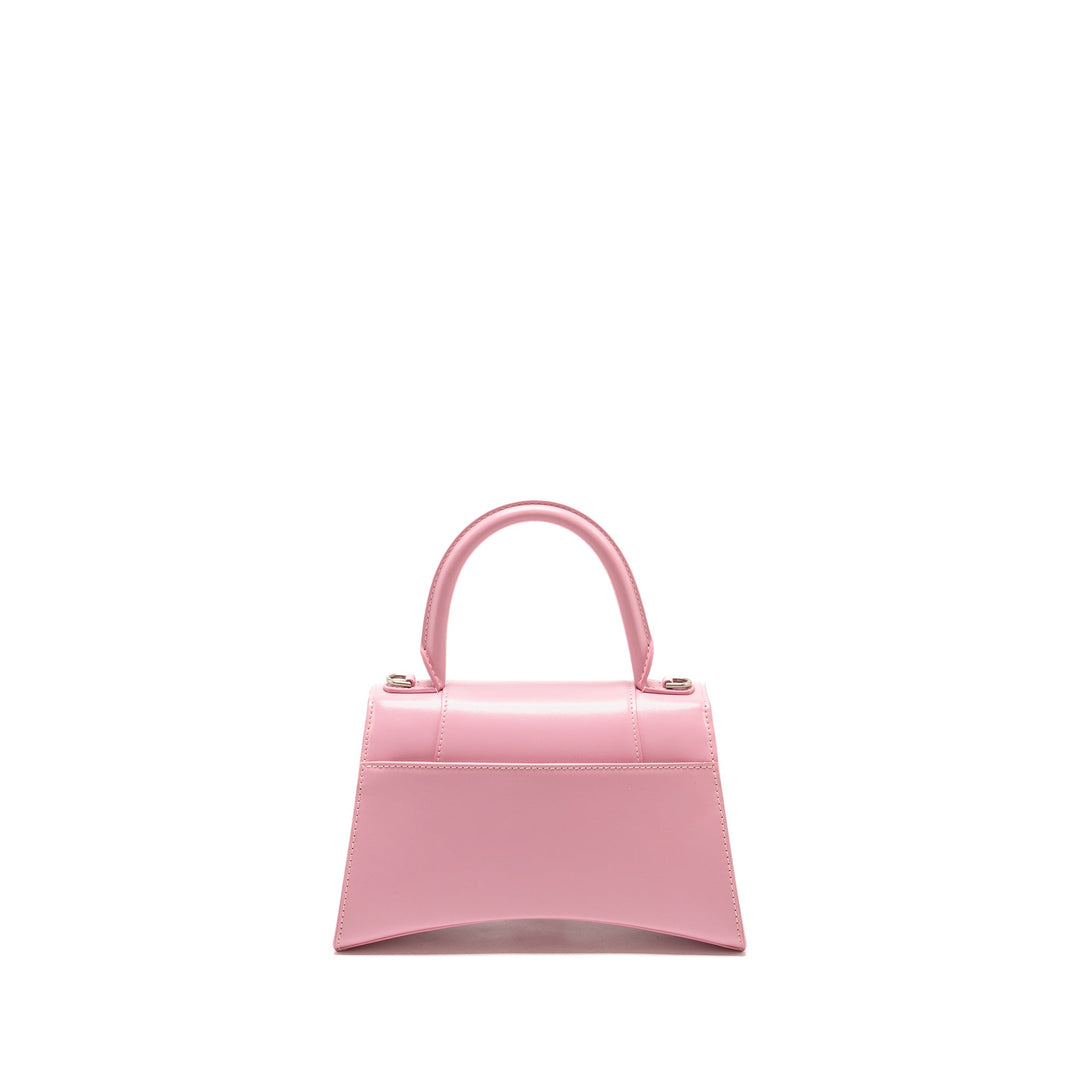 Top Quality Balenciaga Small Hourglass Bag Calfskin Pink SHW