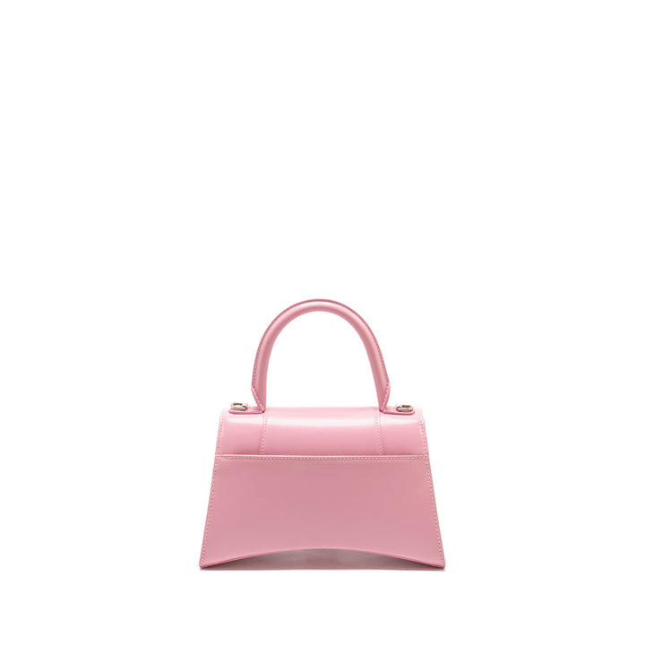 Top Quality Balenciaga Small Hourglass Bag Calfskin Pink SHW
