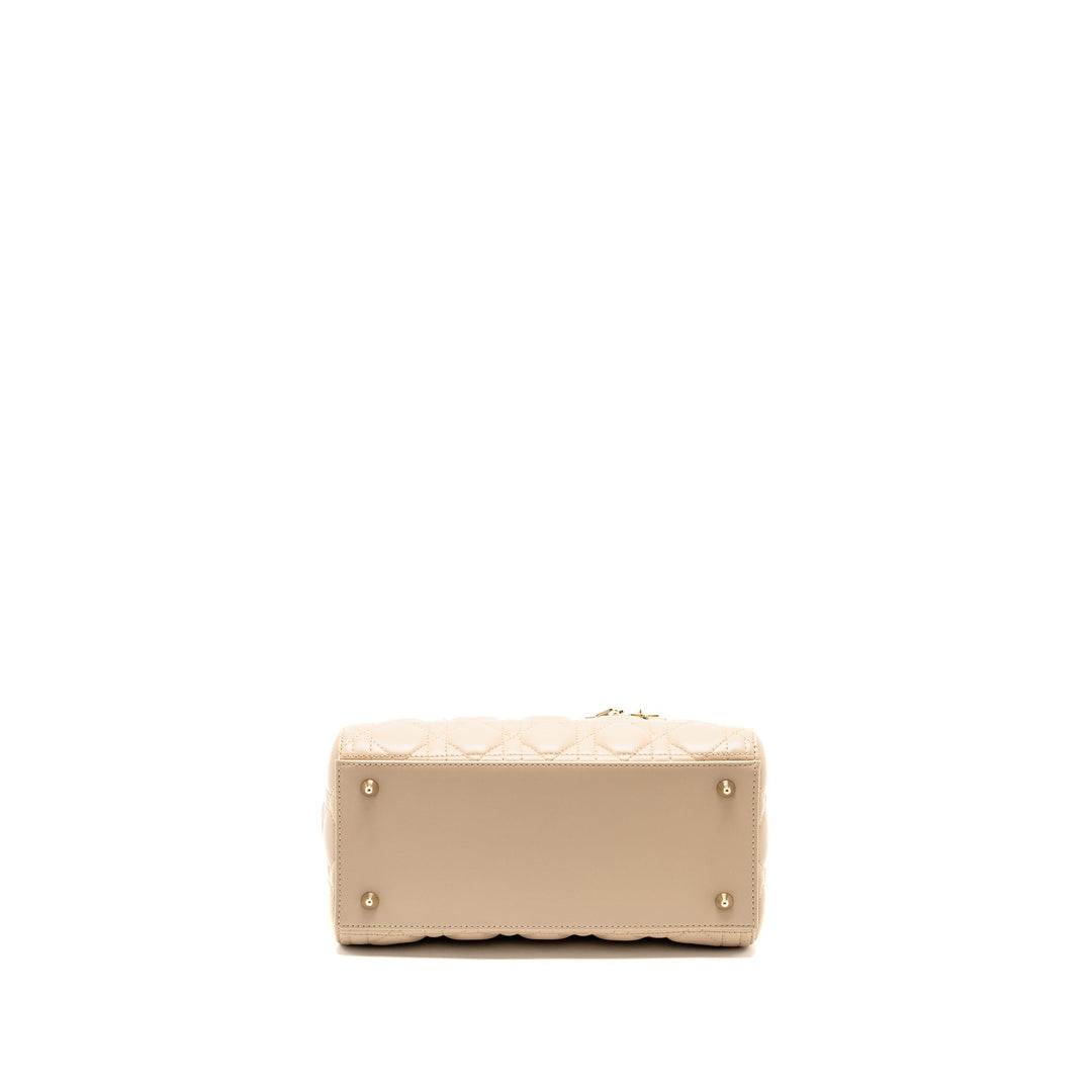 Top quality Dior Medium Lady Top quality Dior Lambskin Beige/Blue