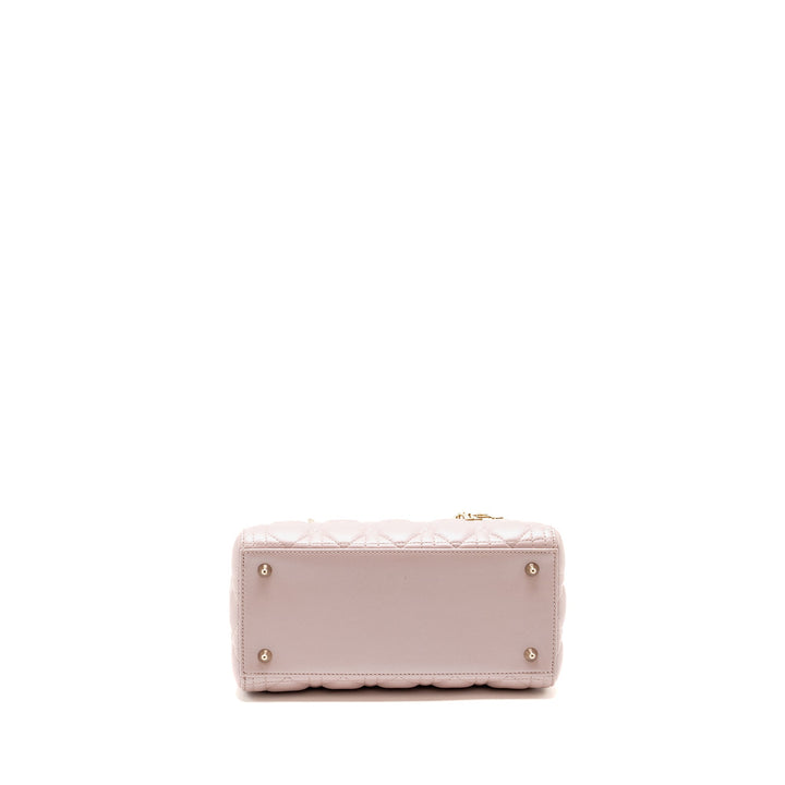 Top quality Dior Medium Lady Top quality Dior Lambskin Iridescent Pink