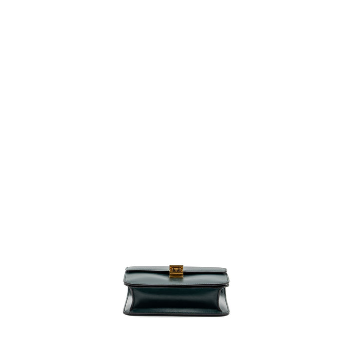 Top Quality Celine Teen classic box bag calfskin dark green