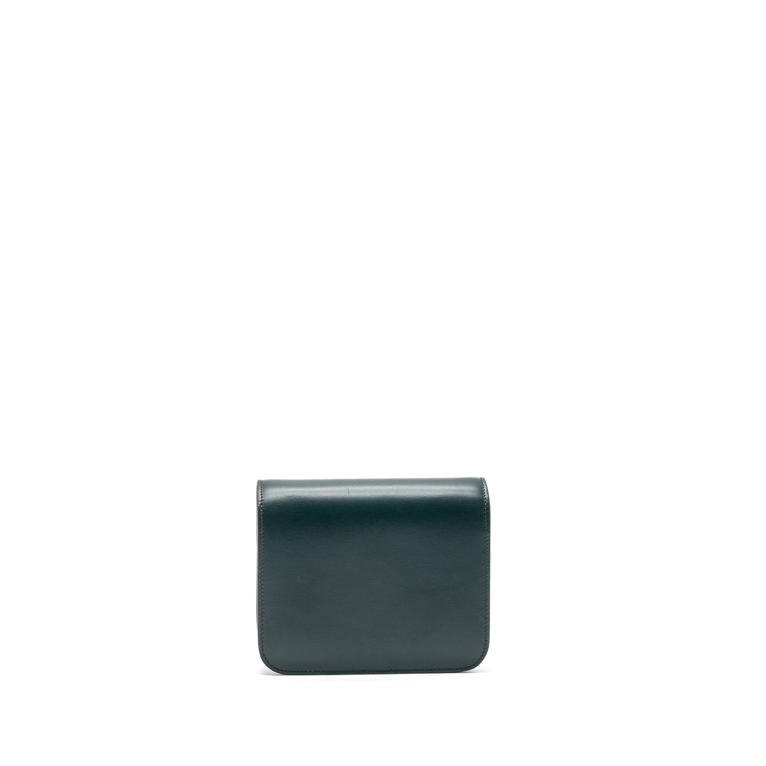 Top Quality Celine Teen classic box bag calfskin dark green
