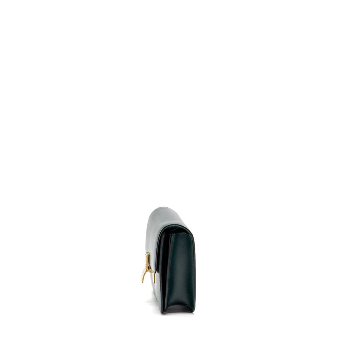 Top Quality Celine Teen classic box bag calfskin dark green