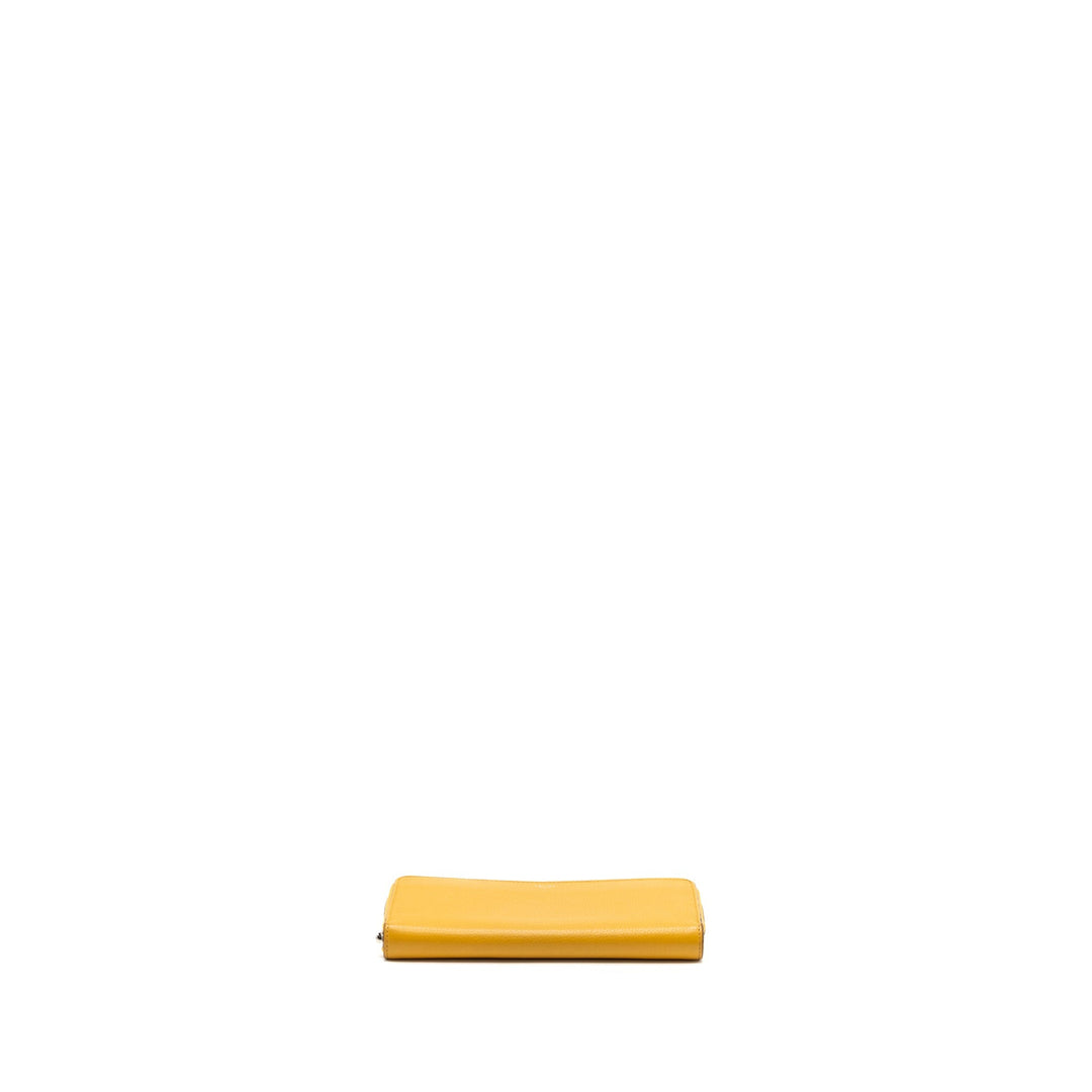 Top Quality Celine zip long wallet calfskin yellow