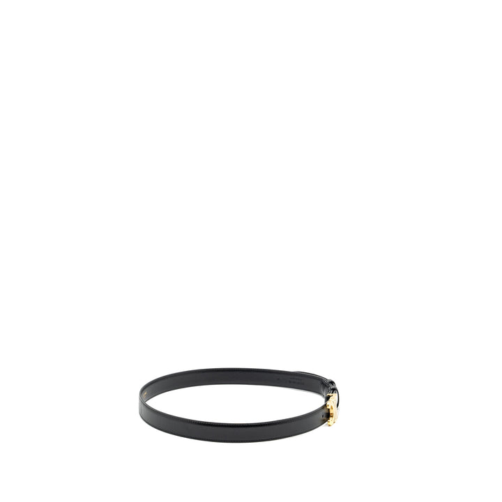 Top Quality Celine Size 85 Triomphe Belt Smooth Calfskin Black
