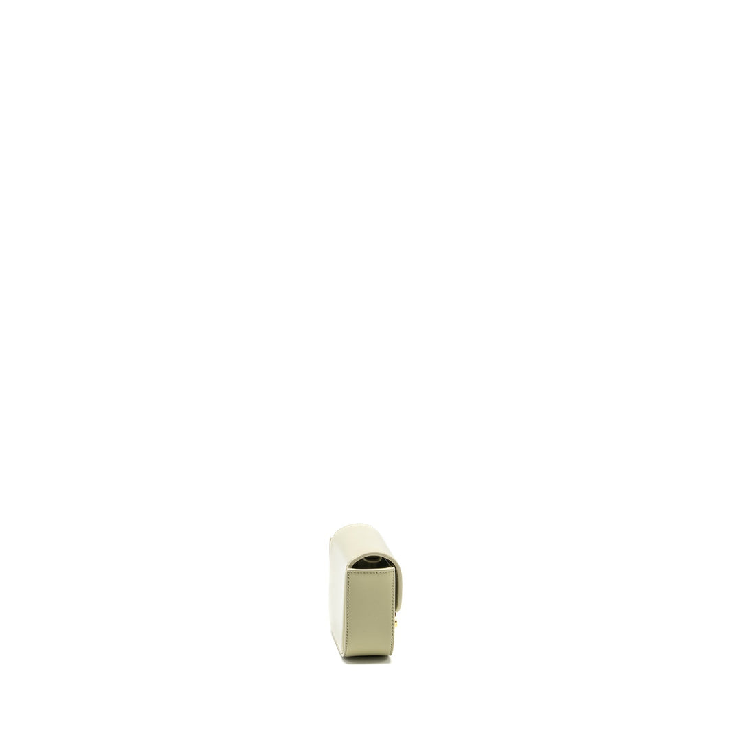 Celine Mini Claude Shiny Calfskin Pistachio
