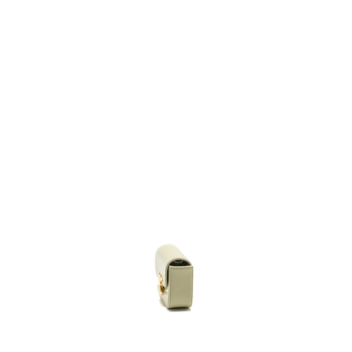 Celine Mini Claude Shiny Calfskin Pistachio