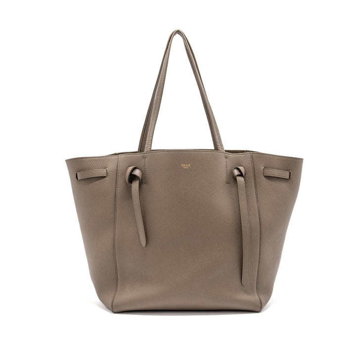 Top Quality Celine small cabas phantom bag grained calfskin taupe