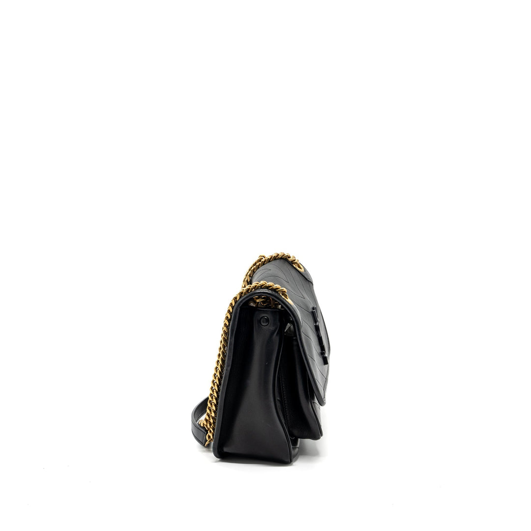 Saint Laurent medium Niki lambskin black GHW
