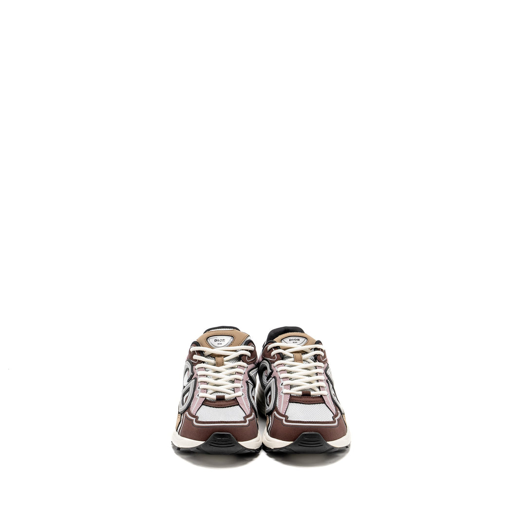 Top quality Dior Size 40 B30 Low Trainers Technical Mesh/Calfskin Grey/Brown