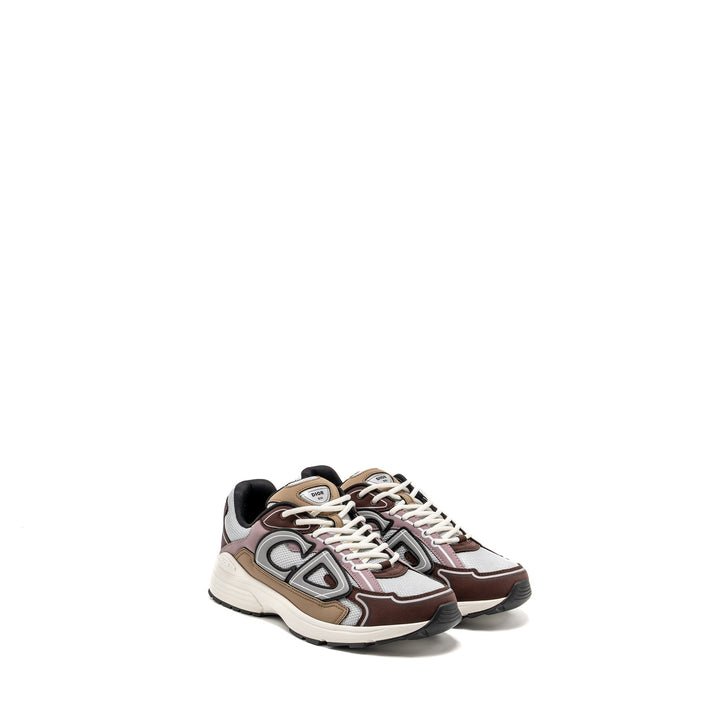 Top quality Dior Size 40 B30 Low Trainers Technical Mesh/Calfskin Grey/Brown