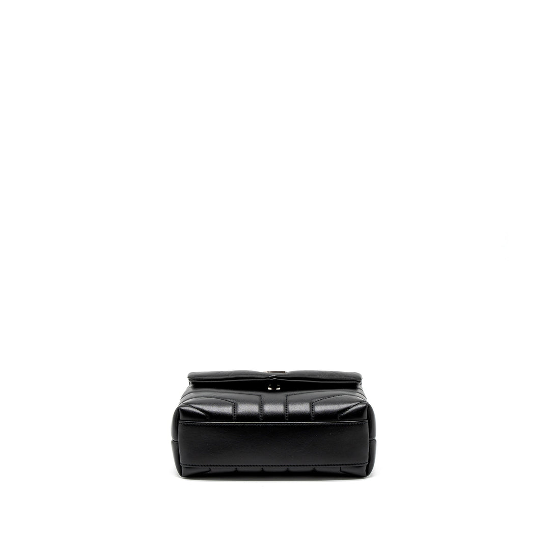 Saint Laurent LouLou Toy Strap Bag Calfskin Black SHW