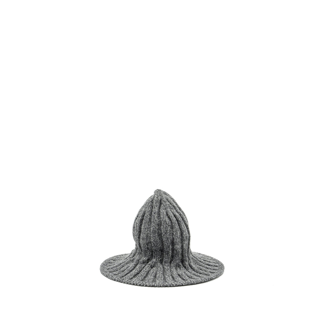 Top quality Dior Letter Logo Wire-Brimmed Beanie Wool Grey