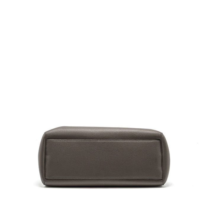 Celine Medium Soft 16 Bag Grained Calfskin grey