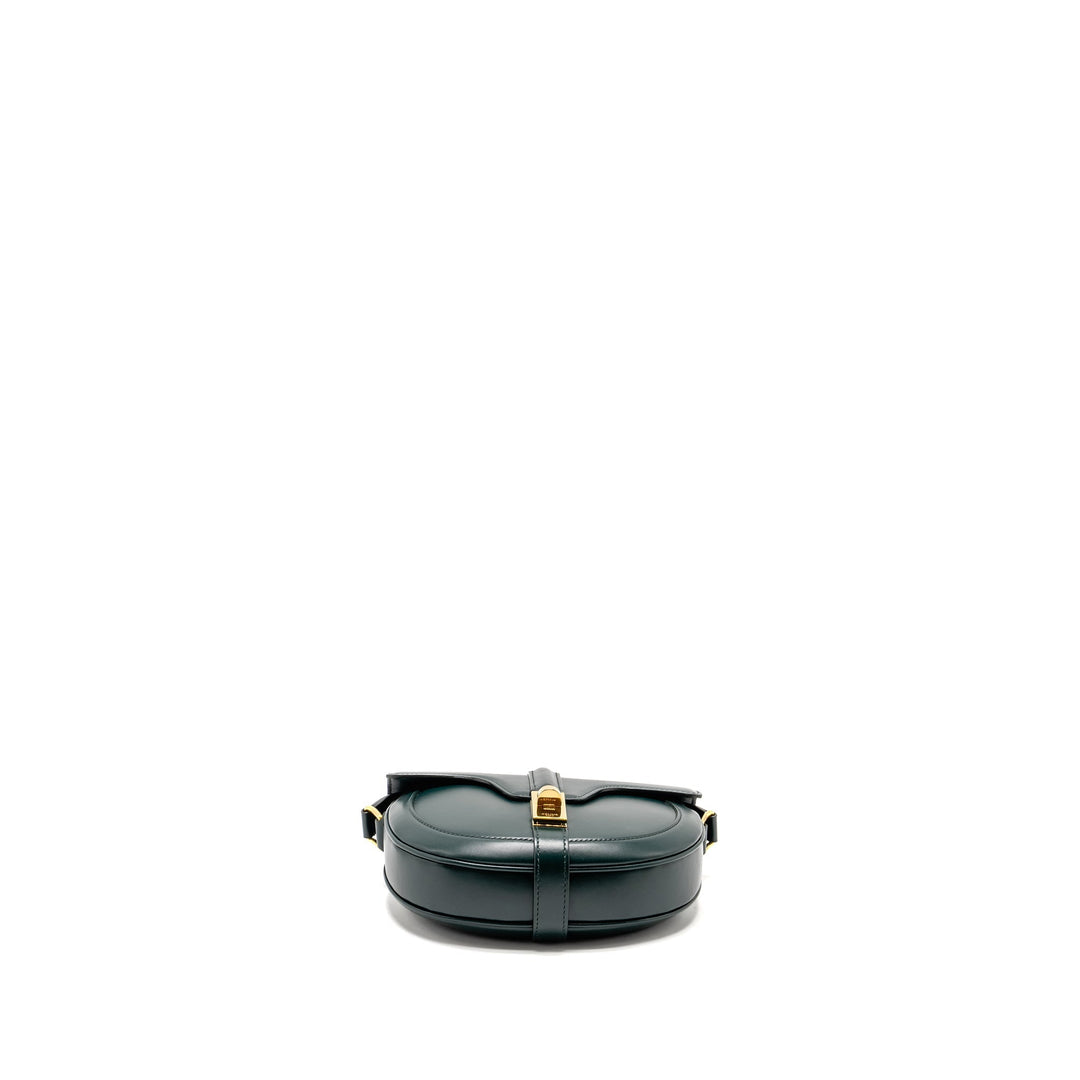 Celine Small Besace Bag Calfskin Dark Green