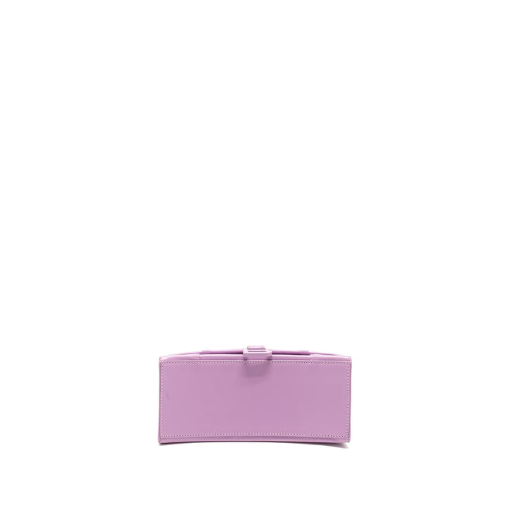 Top Quality Balenciaga Small Hourglass Bag Calfskin Light Purple SHW