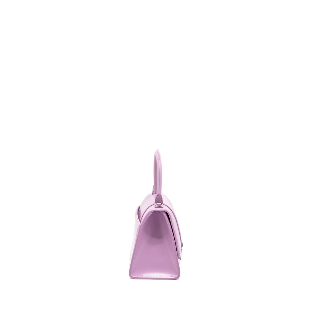 Top Quality Balenciaga Small Hourglass Bag Calfskin Light Purple SHW