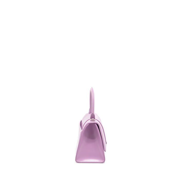 Top Quality Balenciaga Small Hourglass Bag Calfskin Light Purple SHW