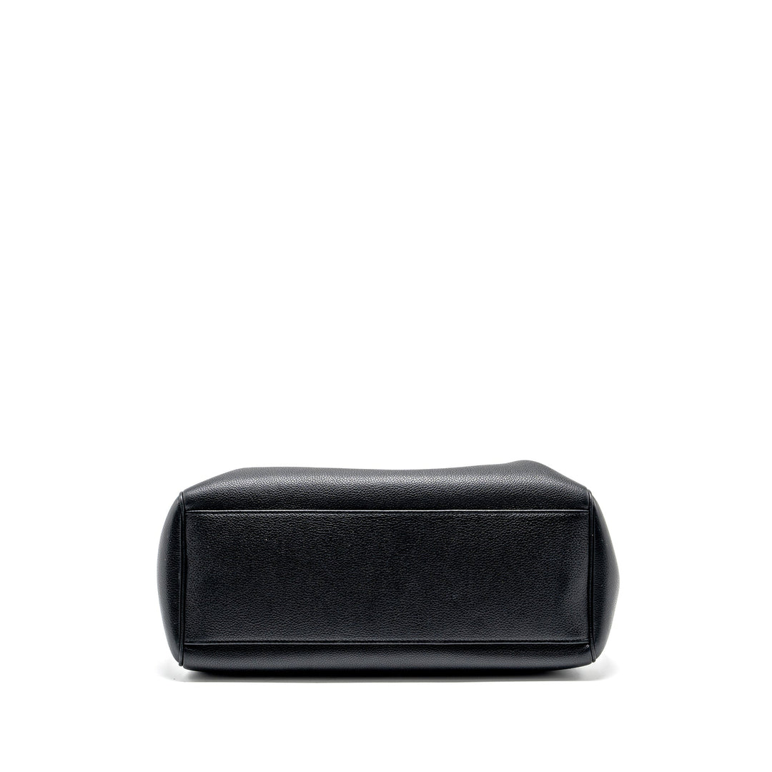 Celine Medium Soft 16 Bag Grained Calfskin Black
