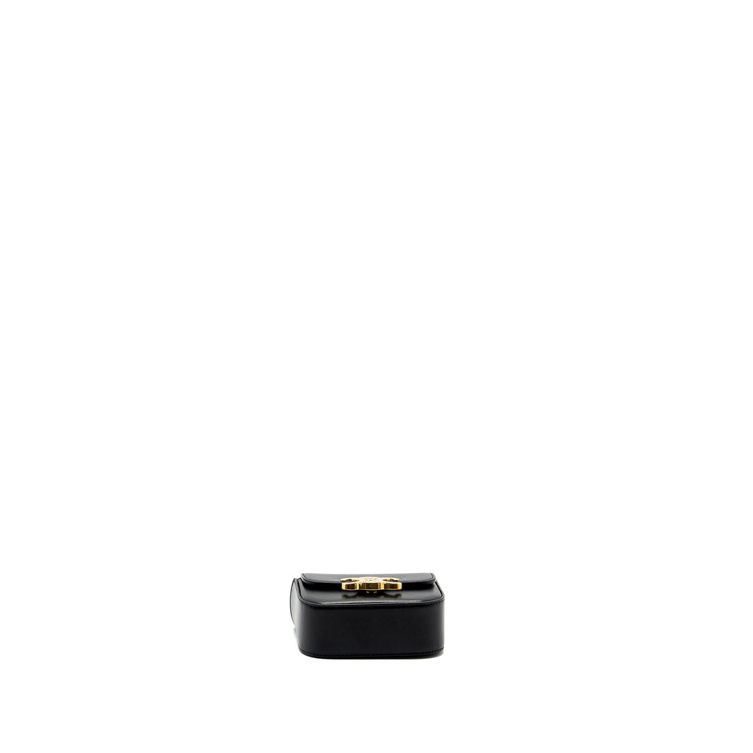 Celine mini Claude shiny calfskin black