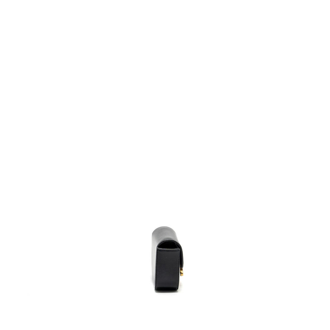 Celine mini Claude shiny calfskin black
