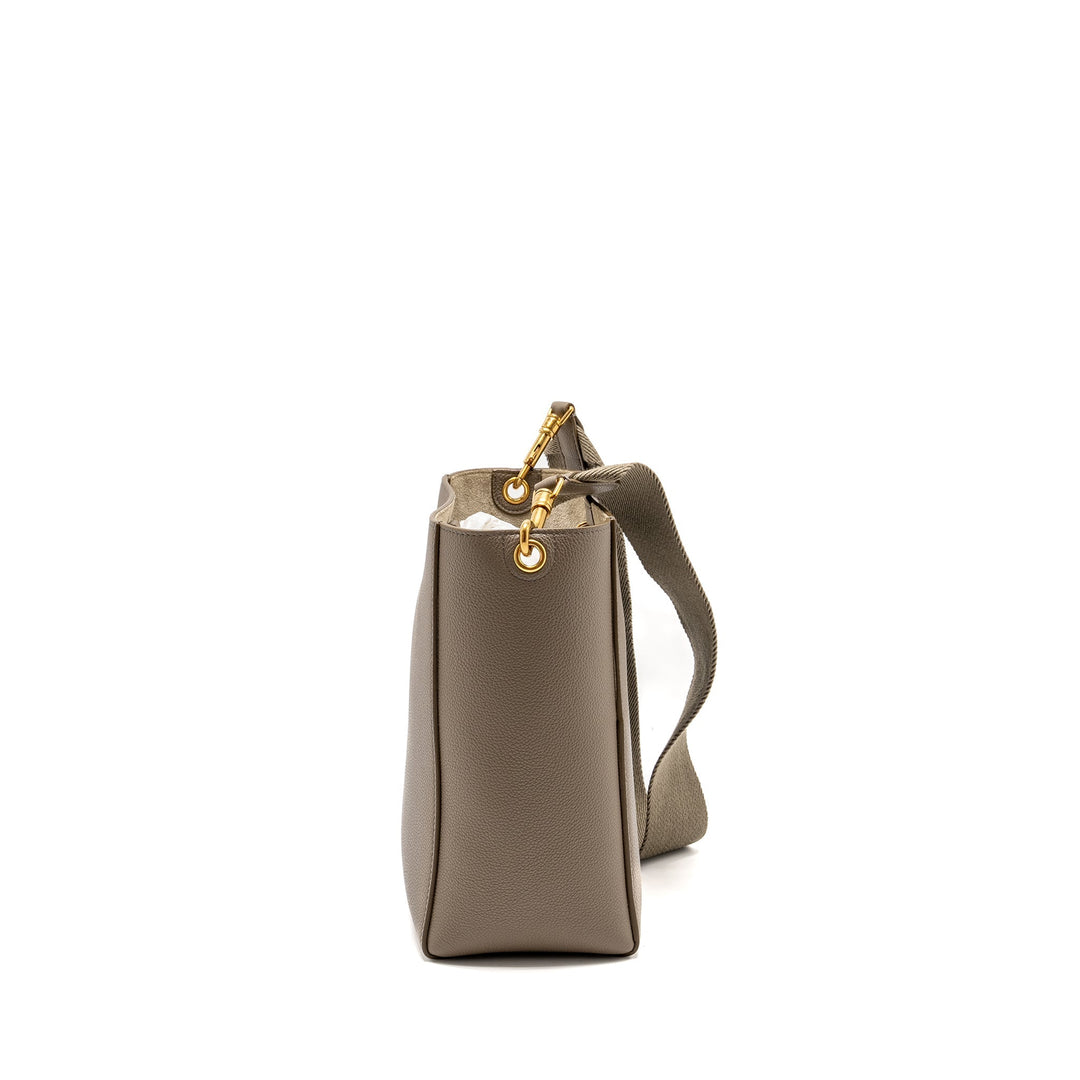 Celine Sangle Bucket Bag Calfskin Grey