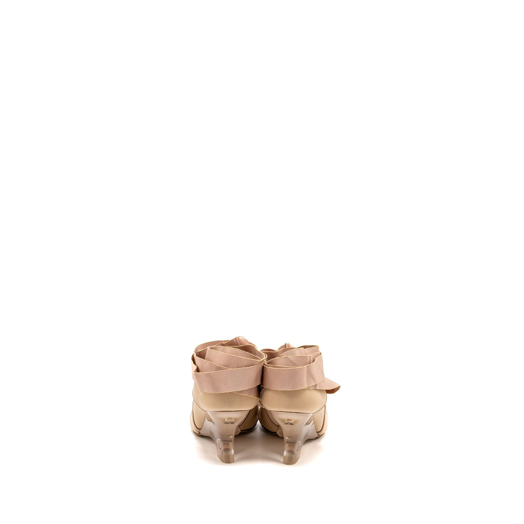 Top quality Dior Size 37 Lace Up Etoile Sandals Beige