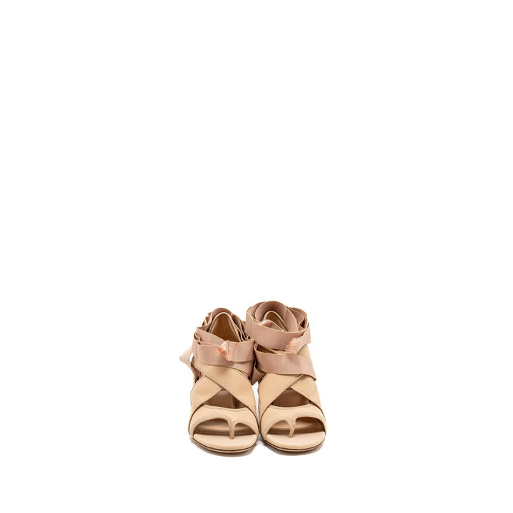 Top quality Dior Size 37 Lace Up Etoile Sandals Beige