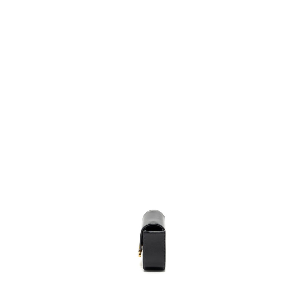 Celine mini Claude shiny calfskin black