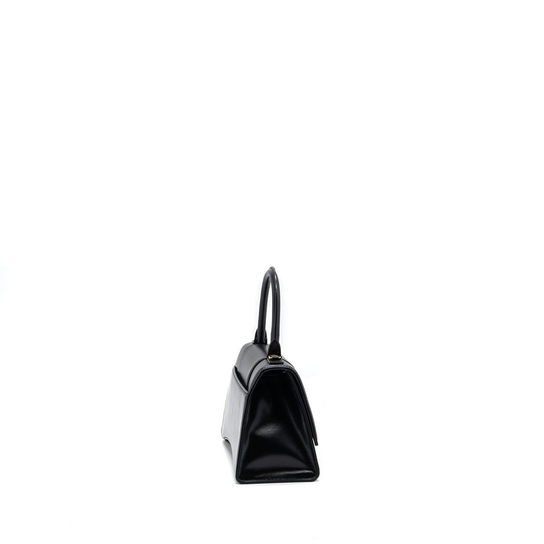 Top Quality Balenciaga Hourglass S Calfskin Black GHW
