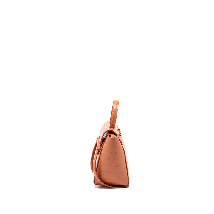 Celine Nano Belt Bag Croc embossed calfskin Lychee pink