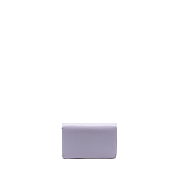 Top Quality Celine Triomphe Wallet on Chain Margo Shiny Calfskin Light Lavender