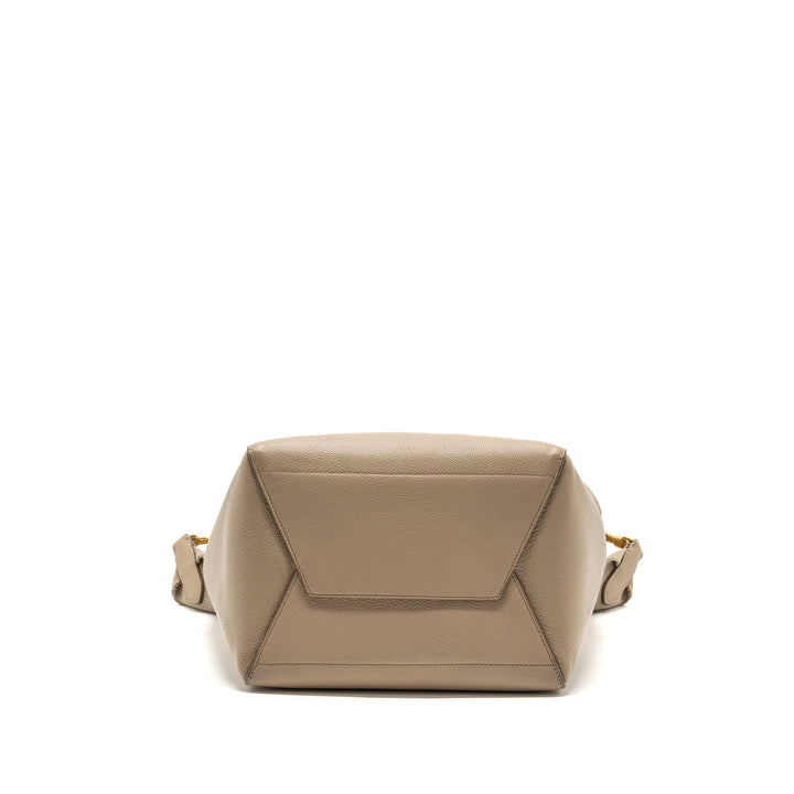 Celine Sangle Bucket Bag Calfskin Light Grey