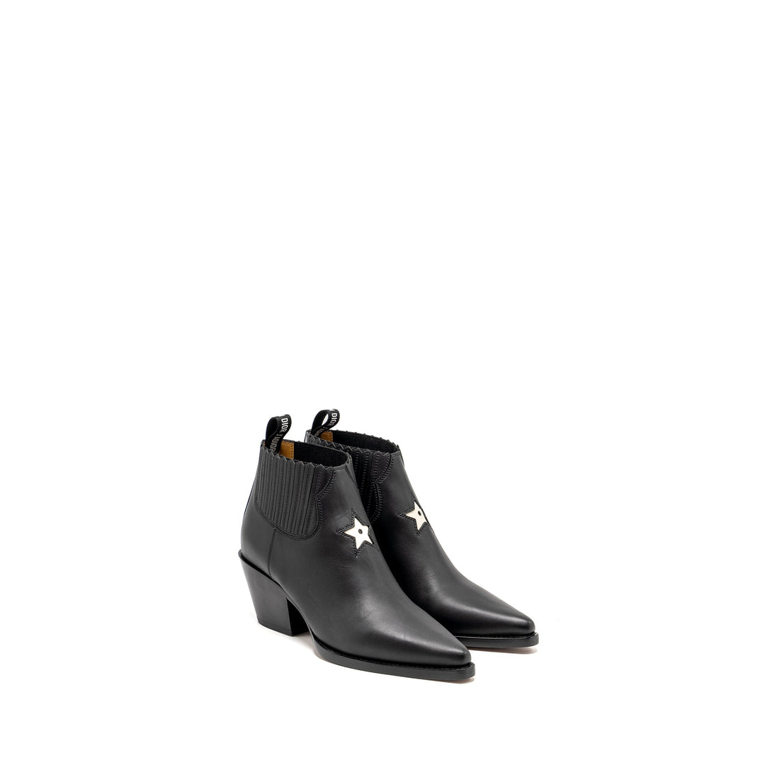 Top quality Dior Size 37 L.A Heeled Ankle Boots Black