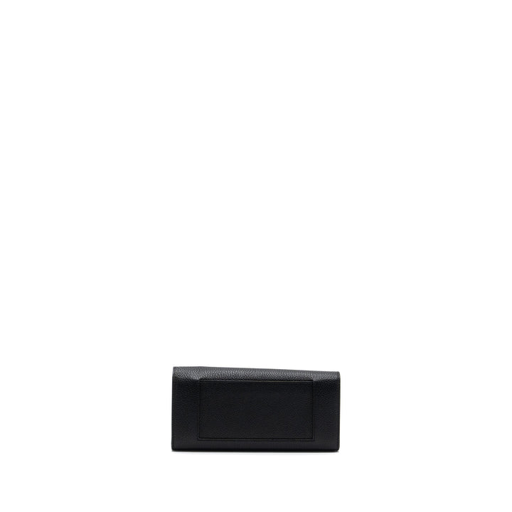 Celine Long Wallet Grained Calfskin Black