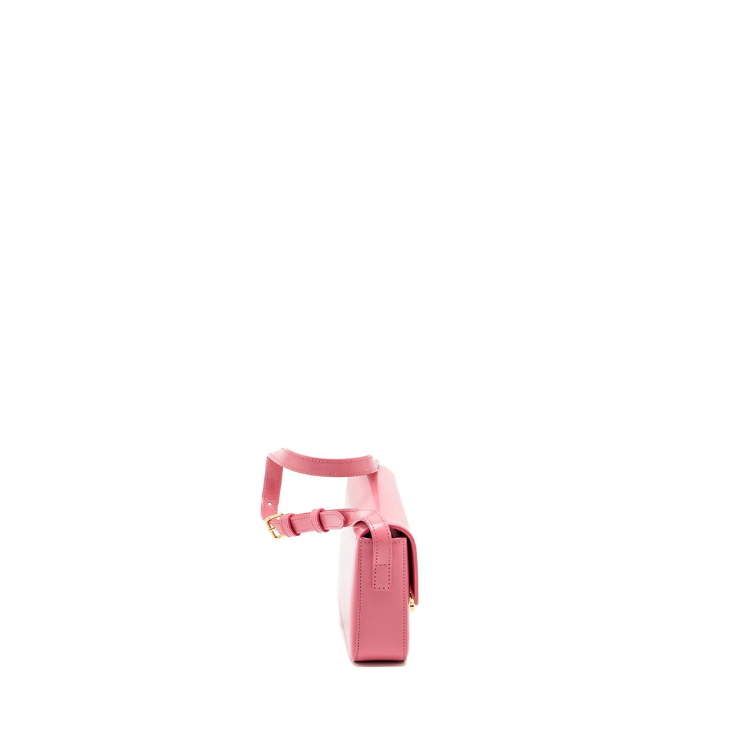 Celine Triomphe Shoulder Bag Shiny Calfskin Flamingo