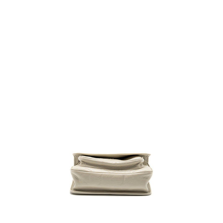 Saint Laurent/YSL Niki Baby Flap Bag Calfskin white SHW